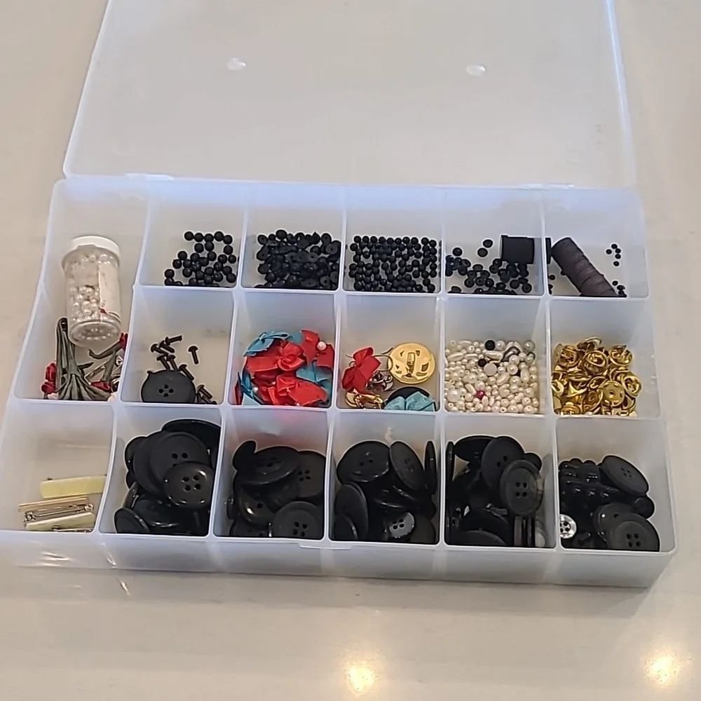 Craft box and random craft beads included